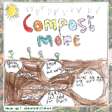 Abbots Hill poster competition entry showing why we should compost more, by Maya age 7