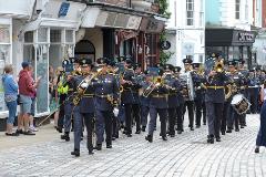 Band marching RAF Halton Freedom Parade