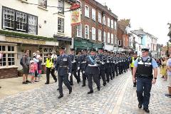 RAF Halton marching through Old Town