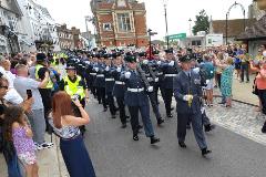 RAF Halton marching High Street