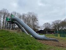 New slide installed at our adventure playground