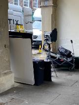 Filming equipment in the Old Town in Hemel Hempstead