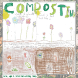 Hobbs Hill Wood worm competition entry showing what composting should and shouldn't look like, by Edie age 9