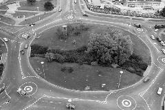 Magic Roundabout 1973 black and white photo