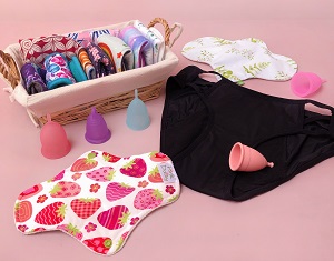 Various menstrual products